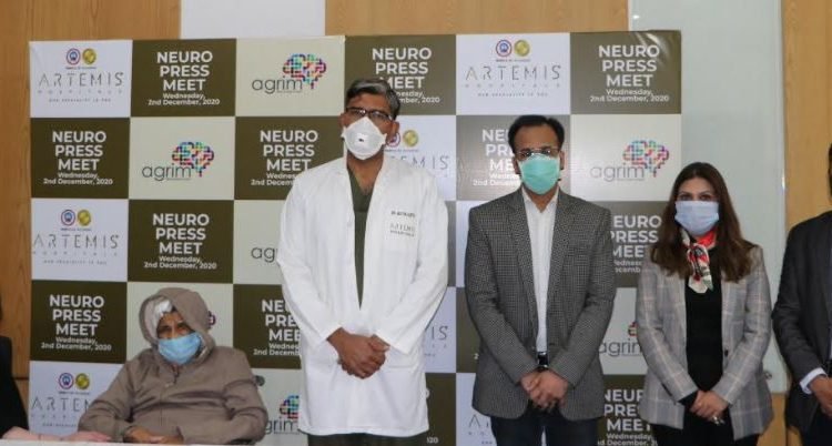 Successful brain surgery performed on a 80yrs old lady