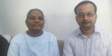 A Covid+ 65yr old woman with recurrence stroke gets timely treatment