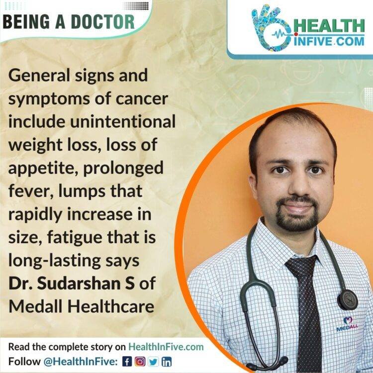 What are some general signs and symptoms of cancer and when should you start screening?