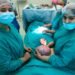 A 2.5 kg cyst with multiple fibroids successfully removed from a 48yr-old woman’s uterus