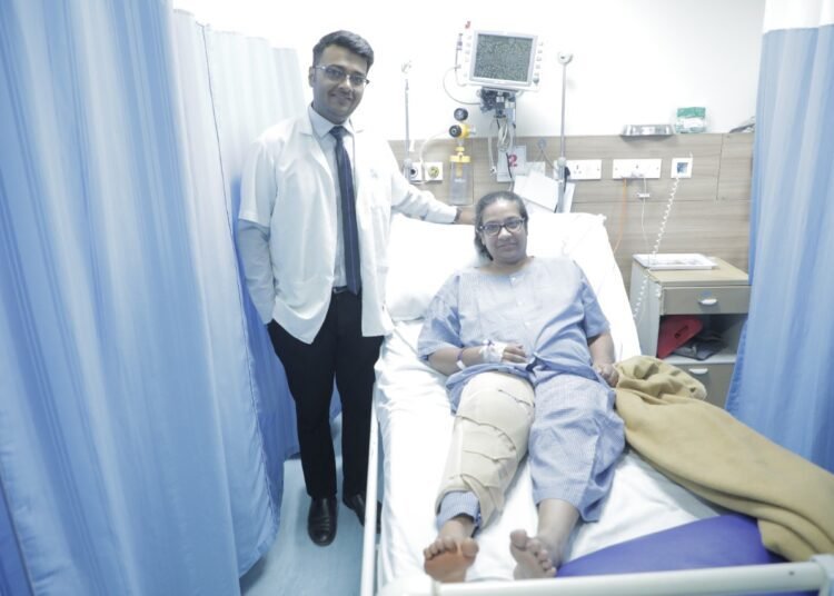 A 50yr old woman with intra-articular knee lipoma underwent successful surgery