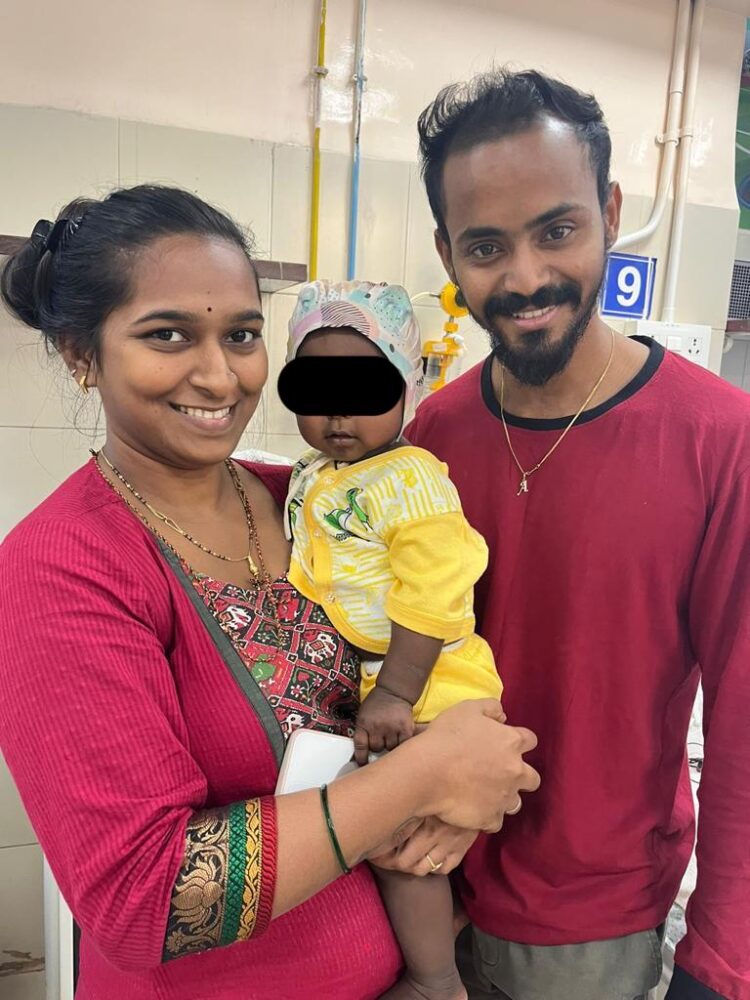 A 6-month old baby successfully treated for eye cancer