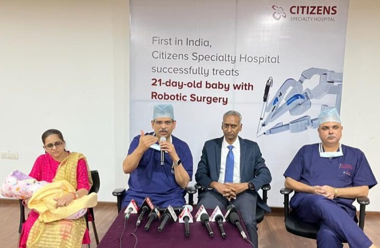 Robotic kidney surgery successfully performed on a 21-day old infant
