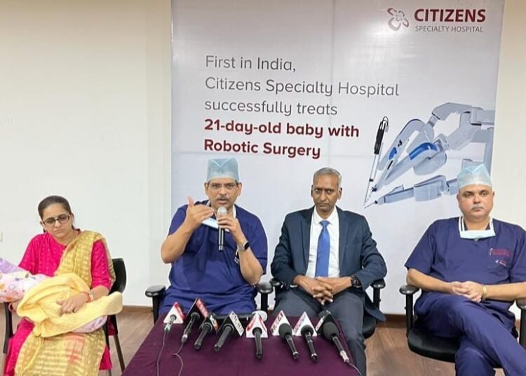 Robotic kidney surgery successfully performed on a 21-day old infant