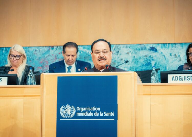JP Nadda reaffirms India’s global health commitment